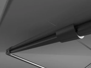 table with metal legs 3D Model