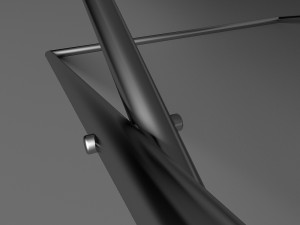 table with metal legs Modelo 3D