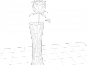 table with metal legs Modelo 3D