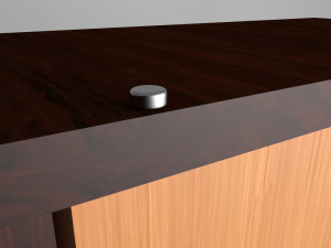 computer desk with wardrobe Modello 3D