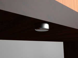 computer desk with wardrobe Modello 3D