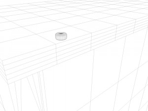 computer desk with wardrobe Modello 3D