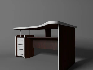 corner computer desk 3D Model
