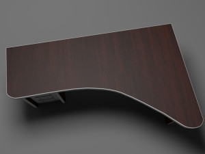 corner computer desk 3D मॉडल