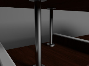 corner computer desk 3D मॉडल