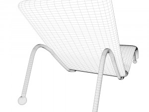 armchair semi chaise longue 3D Model