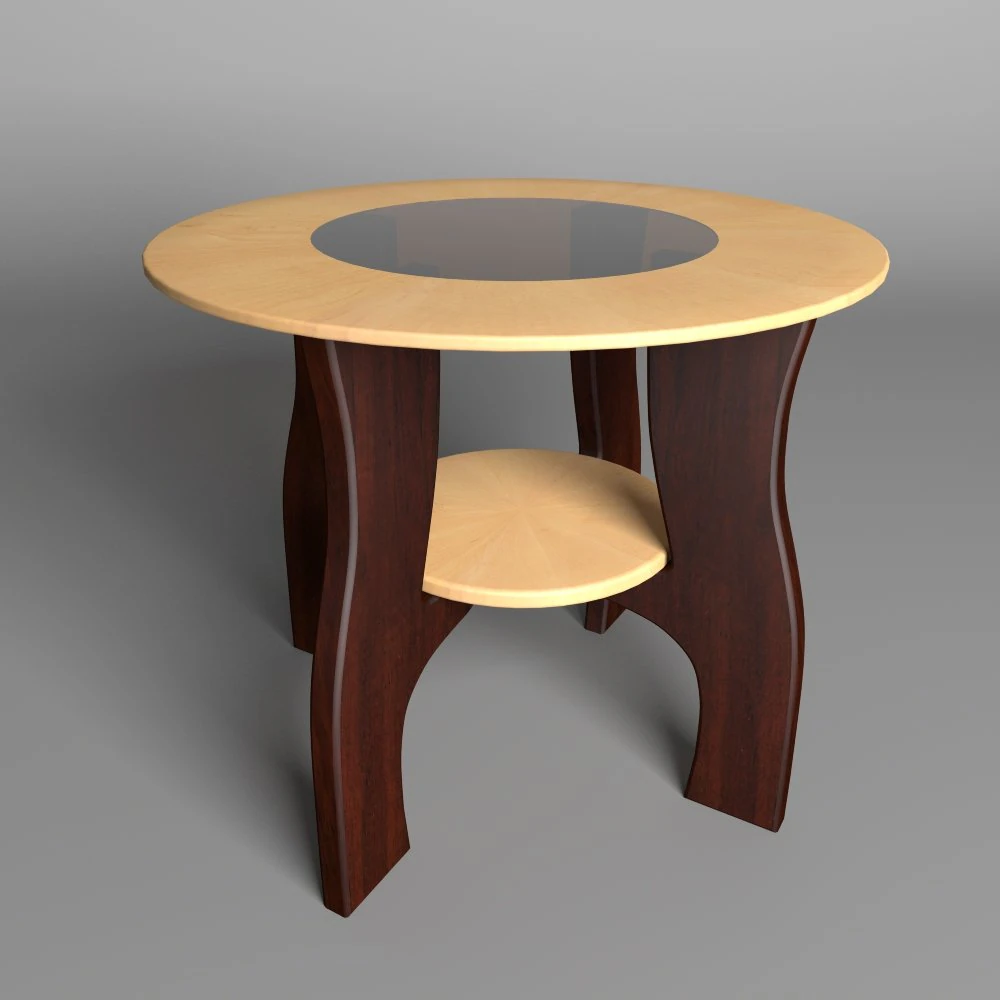glass center table 3D Model .c4d .max .obj .3ds .fbx .stl .blend