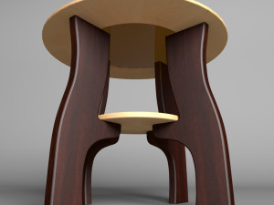 glass center table Modelo 3D