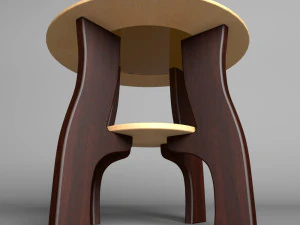 glass center table 3D Model
