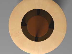 glass center table Modelo 3D
