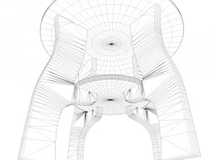 glass center table 3D Model