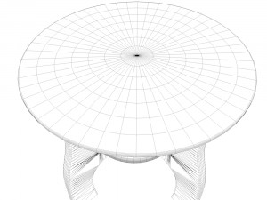 glass center table Modelo 3D
