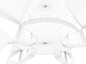 glass center table Modelo 3D