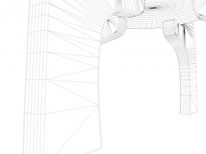 glass center table Modelo 3D