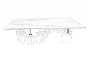 coffee table s 3D मॉडल