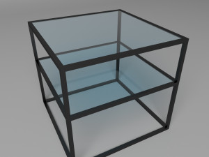 square coffee table Modèle 3D