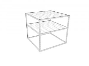 square coffee table 3Dモデル