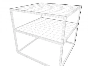 square coffee table 3D Model