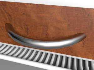 bench with drawer Modello 3D