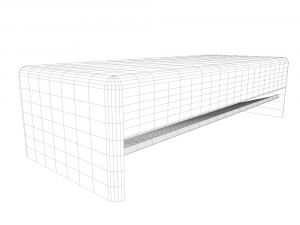 bench with drawer Modello 3D