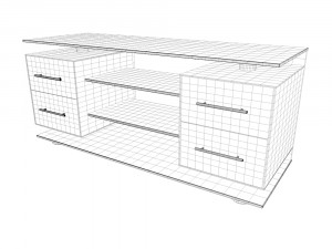 tv stand Model 3D