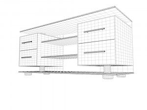 tv stand Model 3D