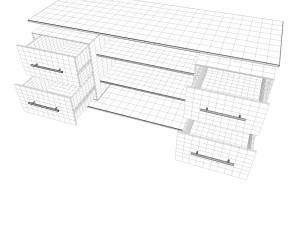 tv stand Model 3D