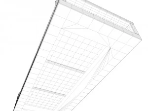 sofa on a wooden base 3D Model
