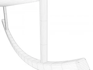 baby rocking bed 3D Model