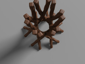 wooden vase 3D Model