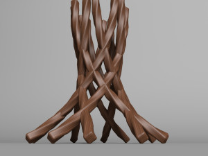wooden vase 3D Model
