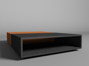 through table 3D Model