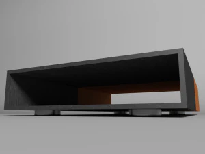 through table 3D Model