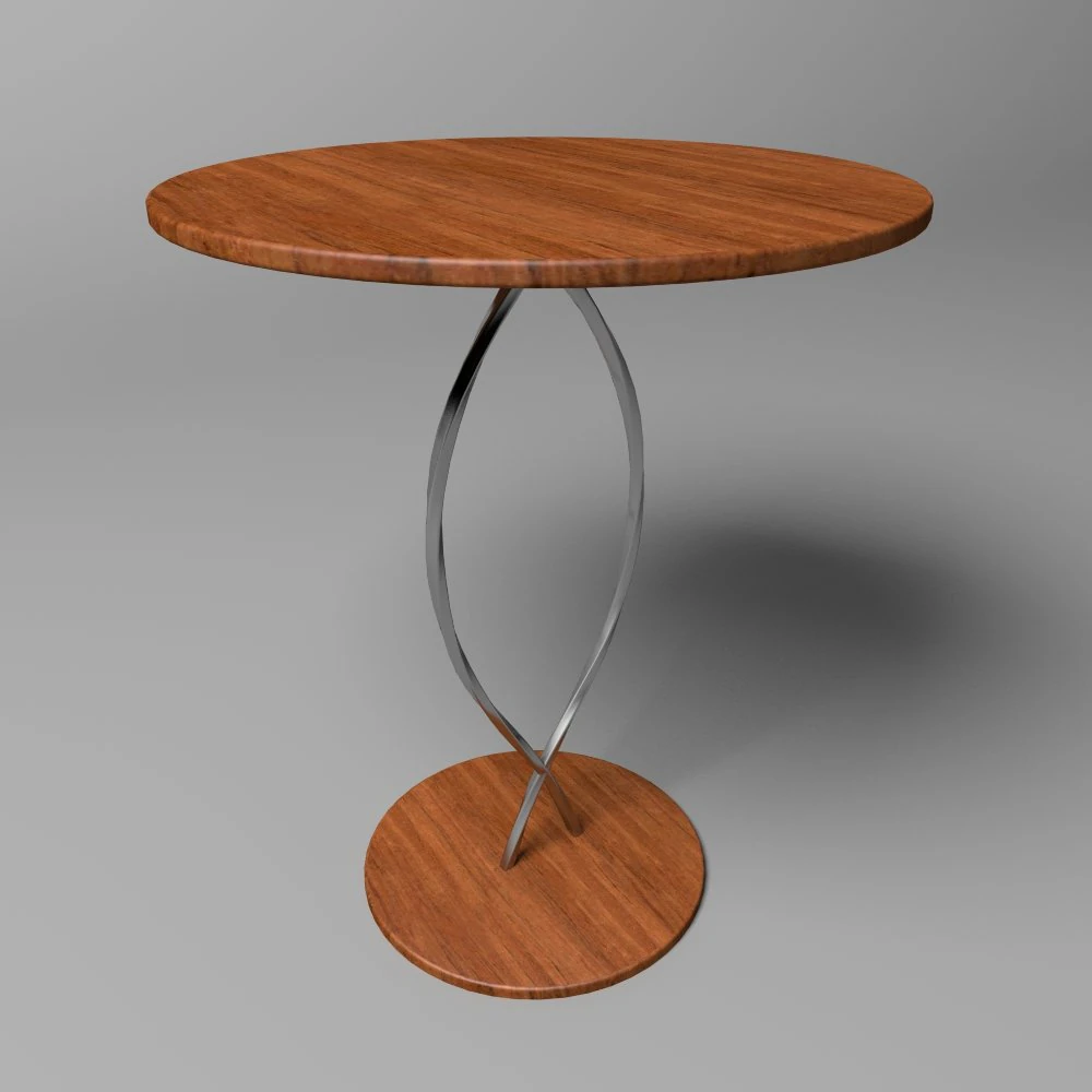 twisted-legs table 3D Model .c4d .max .obj .3ds .fbx .stl .blend 