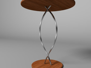 twisted-legs table Model 3D