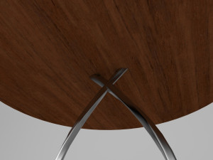 twisted-legs table Model 3D