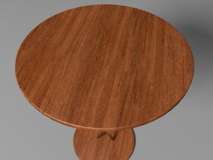 twisted-legs table Model 3D