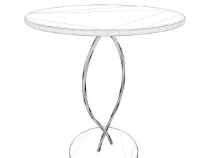 twisted-legs table Model 3D