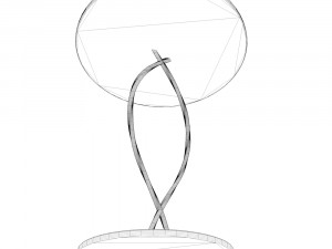 twisted-legs table Model 3D