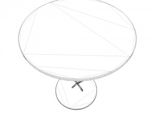 twisted-legs table Model 3D