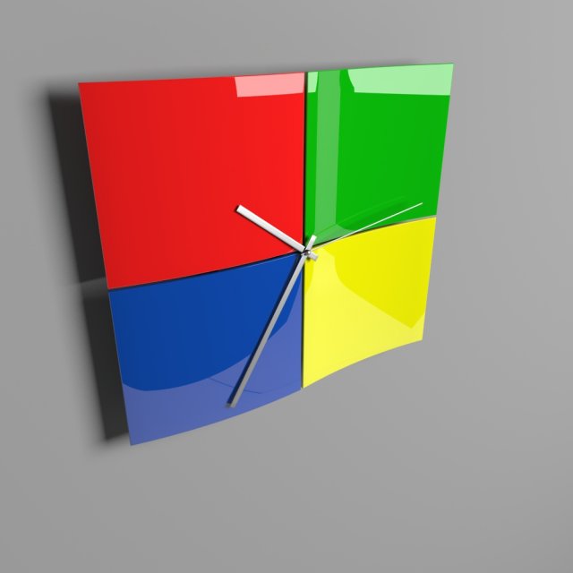 wall clock 3D Model .c4d .max .obj .3ds .fbx .stl .blend 