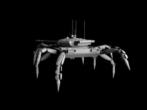 tank on legs 3D Model