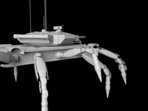 tank on legs 3Dモデル