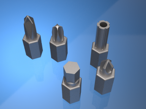 screwdriver tips 3D मॉडल
