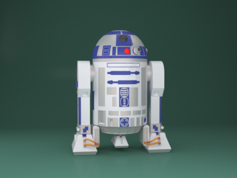 3dsmax R2D2 Modello 3D