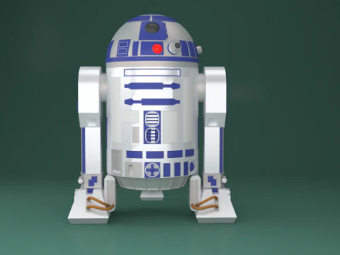 3dsmax R2D2 3D Model