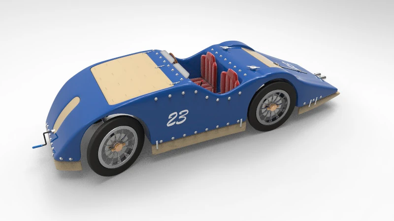 Bugatti Type 32 3D Model .c4d .max .obj .3ds .fbx .stl .blend 