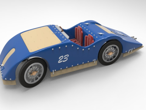 Bugatti Type 32 Modello 3D