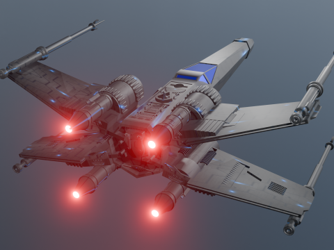 Star Wars X-Wing Modèle 3D