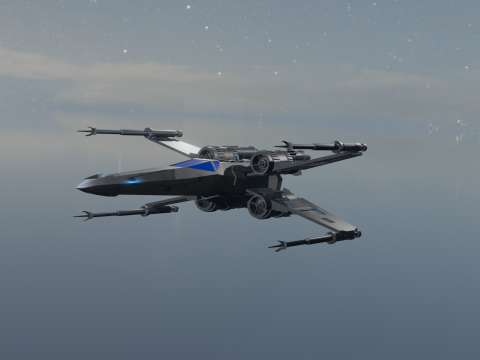 Star Wars X-Wing 3D Model